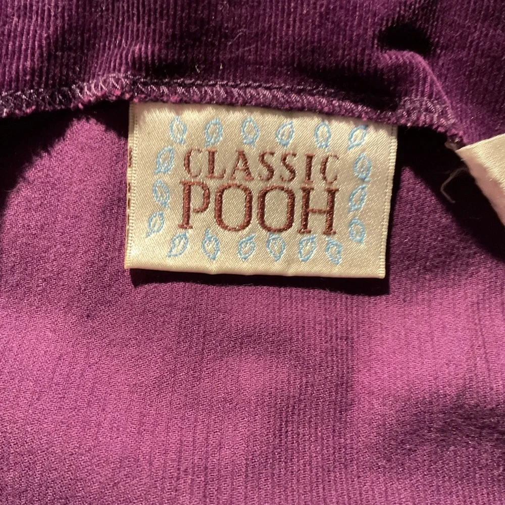 CLASSIC POOH Vintage Purple Corduroy  Overall Dress - Picture 2 of 10